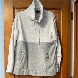 Nursing Queen Light and Dark Gray cowl neck Sweatshirt